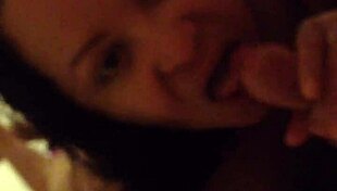 anna maria gives retro blowjob to hubby in sexy latina milf pov