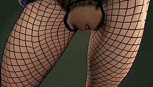 The sexy voyeur bitch shows her big tits and wet pussy in public