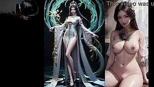 【AI PAINTING】 3D GUOMAN 'PERFECT WORLD' LIU SHEN'S BIG TITS AND FAT ASS INTENSELY DISPLAYED