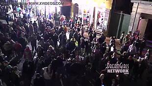 Girls stripping bare on Bourbon Street and hotel chaos