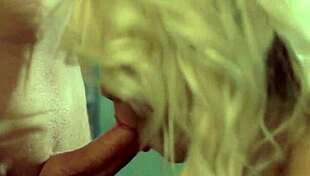 Sensual babe sucks cock in erotic milf scene.