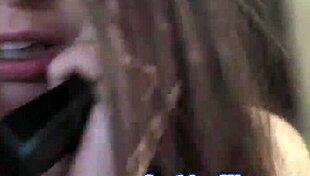 The redhead lesbian says, 'lick me in the bathtub trio'