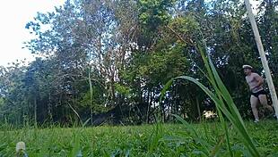 beautiful mature woman with big tits blows during carnival in porto alegre