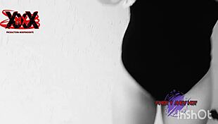 Andy hot in Playboy bunny outfit sucking big cock