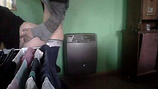 cogiendo en la cocina al lado del calefactor con mi pareja