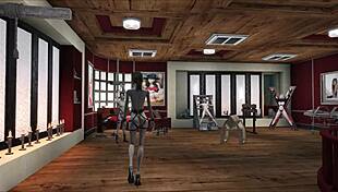 Brunette Mistress In Latex Explores BDSM Fetish In 3D Hentai Anime