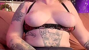 woman masturbates in black pantyhose to orgasm