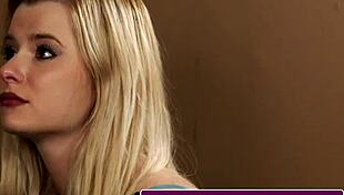 Portuguese Blonde Gives Sloppy Blowjob at Office