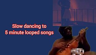 Couple Dancing For The First Time In Romantic Style