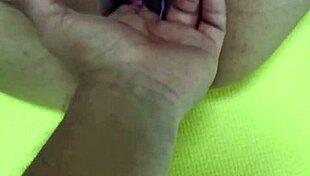 latina milf relaxes with solo ass play