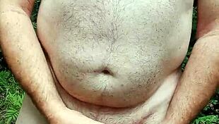 Cumshot in nature explodes!