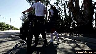 i explore taboo roleplay with petite teen