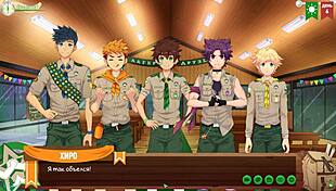 keitaro jerks off in the shower during camp episode 6