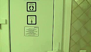 hey, two guys are fucking in the sauna right now