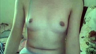 linh xinh teases pink butterfly on webcam