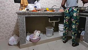 Cook invites me to fuck while cooking boss's food