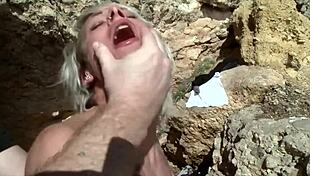 Pretty amateur moans sensually during intense encounter. Tight and wet sensations build