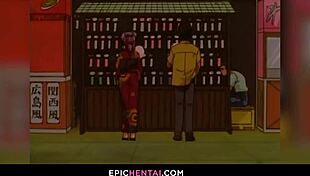 Mahoko loses virginity in hentai