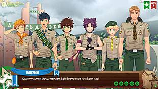 keitaro jerks off in the shower during camp episode 6