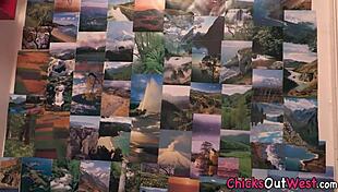 aussie ho fingers her hairy ass now