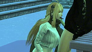 Wow! 3D Couple Fucks Publicly on Snowy Day!