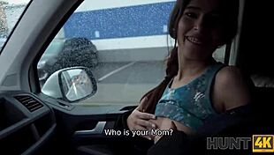 Loser Watches Latina Tattoo Piercing Sex In Car