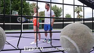 Step Bro Teaches Step Sis Tennis And Fucks Her Hard!