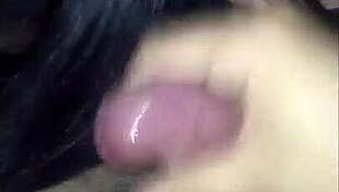 Brunette performs intense blowjob and receives cumshot in Tahiti.