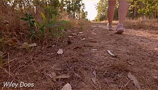 wife dared to strip nude, padlock dress, toss key