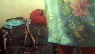 Video of someone alone at home in intriguing setting.