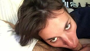 petite russian amateur gives perfect blowjob at home 😍