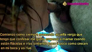 Feel the passion as hairy guy takes me like his whore before my cuckold.