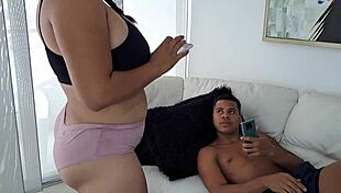 Stepmother Joins Me While I Masturbate Intensely