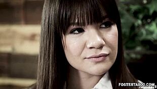 Karlee grey and stepsister allison rey confront stepdad intimately