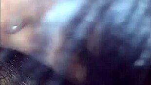 Brunette performs intense blowjob and receives cumshot in Tahiti.