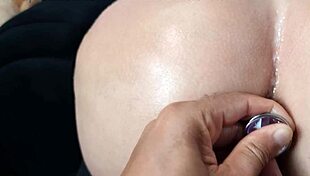 Latina Amateur's Big Ass Filled with Cum After Masturbation.