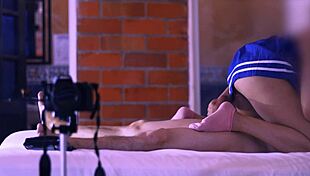 In an apartment where the two are seductive and charming college girls