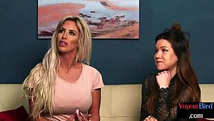 watch that busty milf and babe jerking?