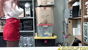 Scarlett Caught With Big Cock At Mall Cop Office!