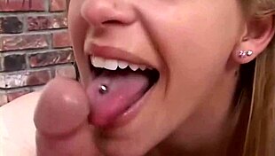 wow, bunny shows tits and blows dick