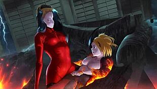 i love watching dani daniels and celeste star in this ai lesbian phonk pmv with intense tribbing