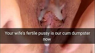 my cheating wife takes multiple creampies inside. she’ll definitely get pregnant from this raw session.