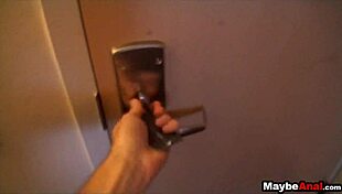 Skinny brunette Vanessa Sixxx takes anal pounding in public! Wow!