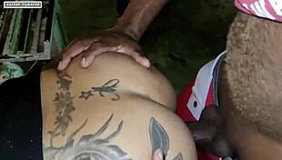 Realizing Fetish with Friends in Public Square Blowbang