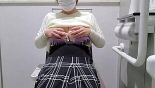 fat asian milf does thrilling masturbation in toilet selfie