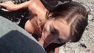 Wow, German Fit Teen Josy Gets Rough Beach Sex On Holiday Trip!