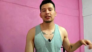 The plumber fucks me on the balcony with his big curved cock! Oh god, it's so intense!!