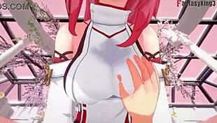 Yae Miko in Wild Sex Action with Genshin Impact Fantasy Girl! 😍