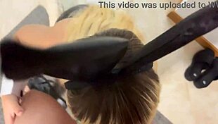 Rabbit escort giving the best blowjob ever