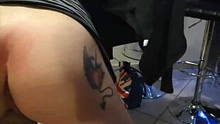 Skinny Slut In Short Dress Smoking Showing Her Pussy